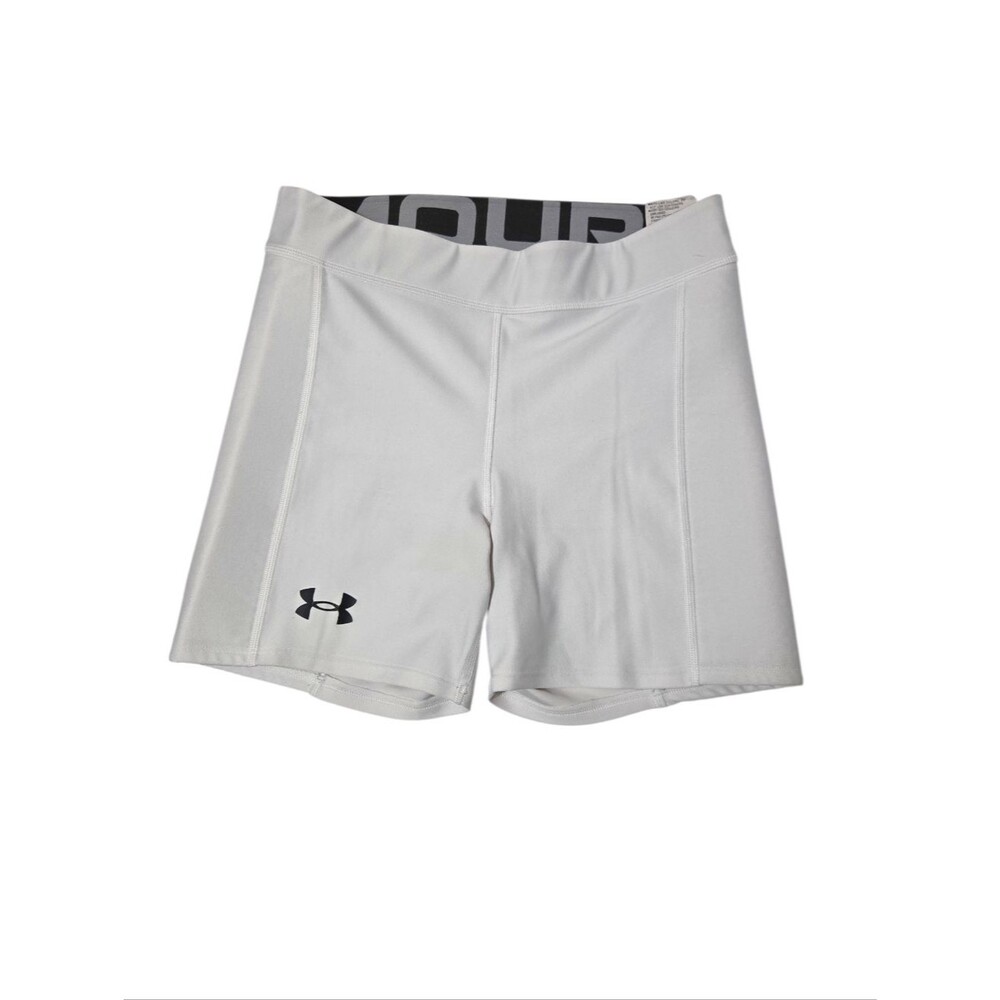 Under Armour Utility Women’s Slider Shorts Athletic Padded Softball White Medium